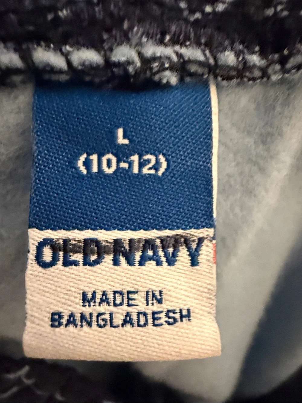 Old Navy Navy & Light Blue Wave-Print Shorts Size Large 10/12 NWOT #48